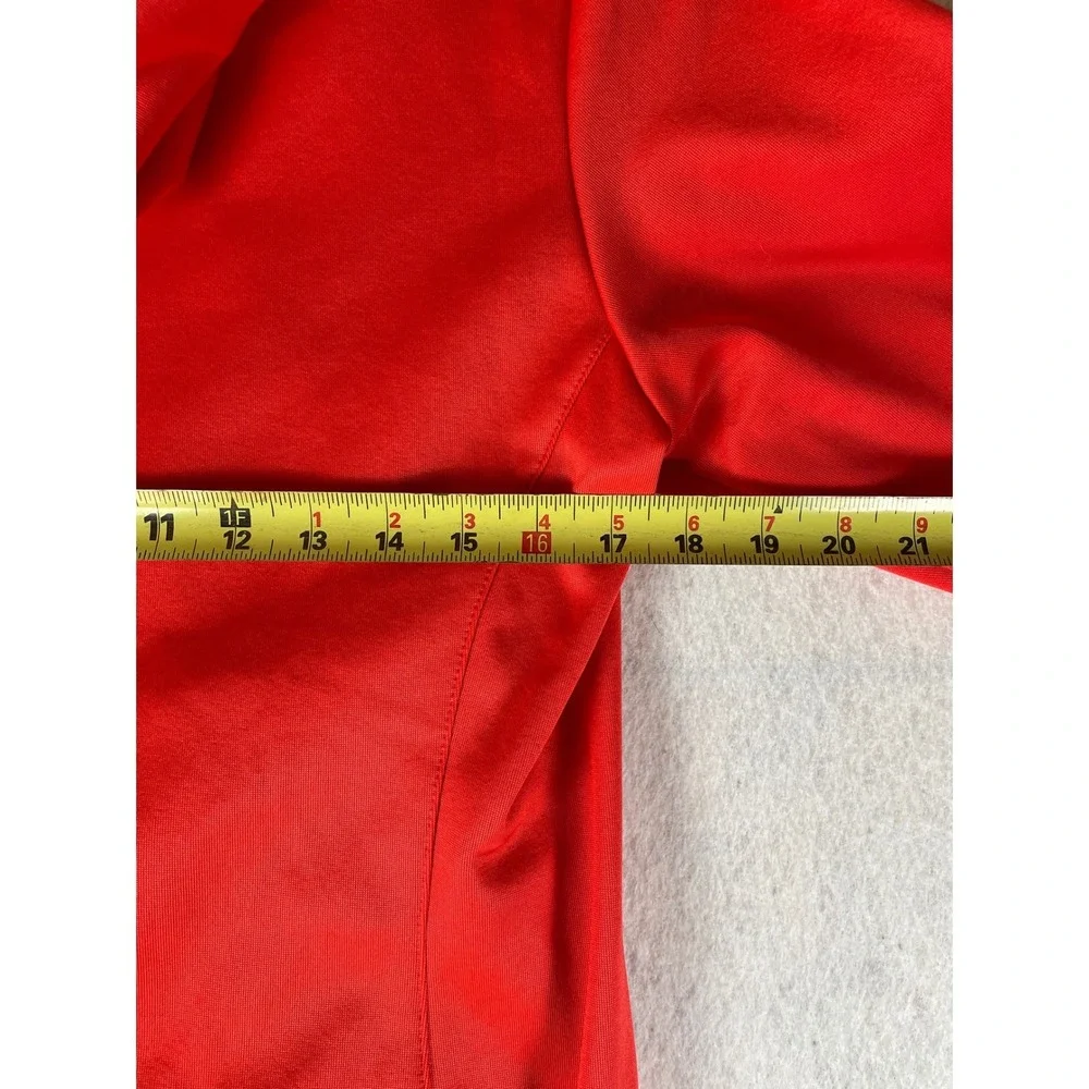 Nike Dri-FIT Orange Quarter Zip Hoodie Fleece Lined 487416-630 Size‎ M